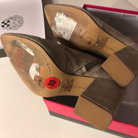 Vince Camuto Suede Ankle Boots | Women's Size 10M - Picture 9 of 9